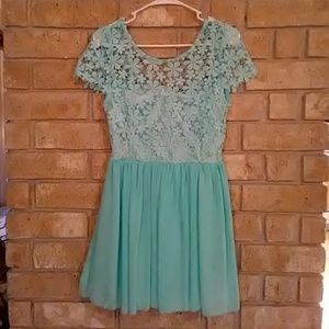 Cute blue flower dress